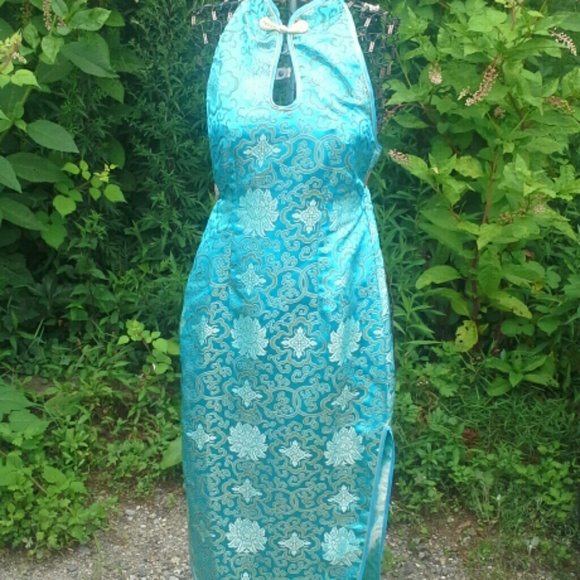Traditional Turquoise Asian dress