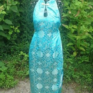 Traditional Turquoise Asian dress