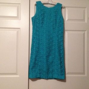 Lace cocktail dress.