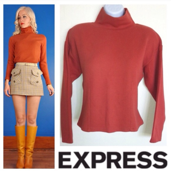 82% off Express Tops - EXPRESS Mock Turtleneck Top from Kathleen's closet on Poshmark