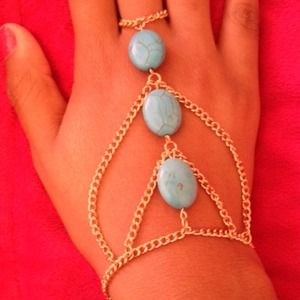 Blue Bracelet Ring