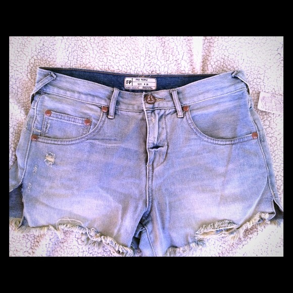 Free people denim shorts