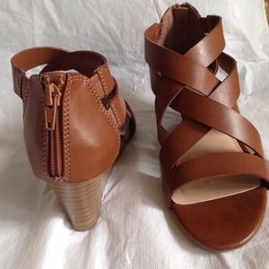 Brown Heeled Sandals