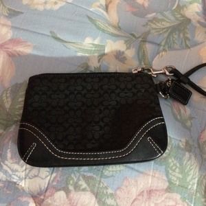 Black Coach wristlet