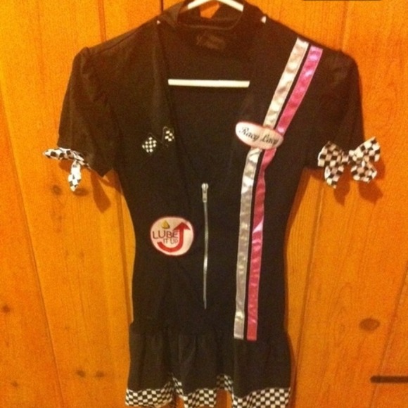 A race car girl costume