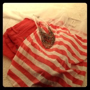 Lauren Conrad Pink Stripe top