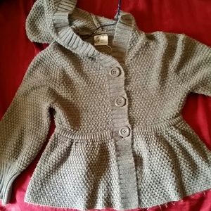 Large Gray Sweater with Hood