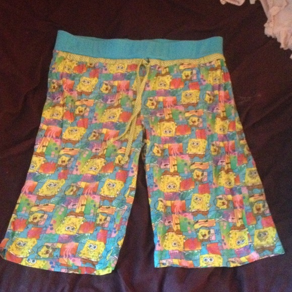 Spongebob cropped pj pants
