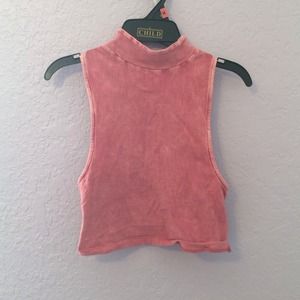 Turtleneck crop top