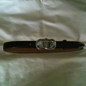 Brighton Leather Belt with Elephant Medallion