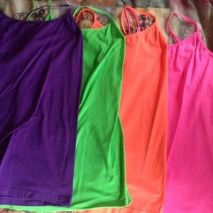 4 Spandex M/L Tanks