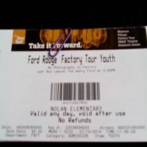 Ford rouge factory tickets