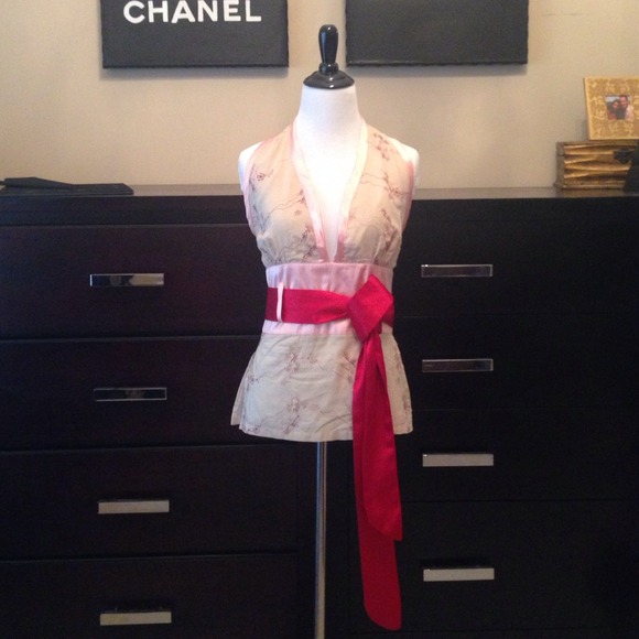 Meghan Noland Halter Top with Scarlet Sash NWT