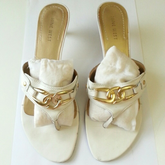 Nine West White Sandal