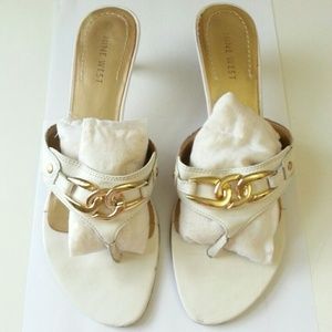 Nine West White Sandal