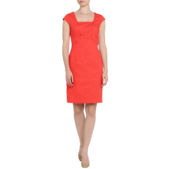 Adrianna Papell Orange Sheath Dress
