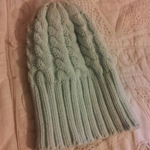 Mint green beanie