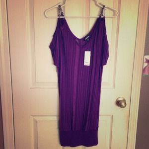 Dark Purple Bebe Dress