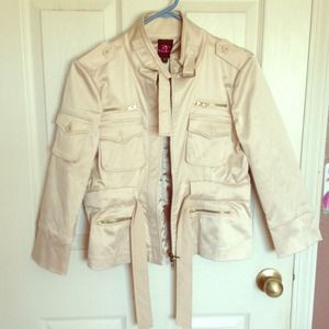 Gold-toned Bebe jacket.