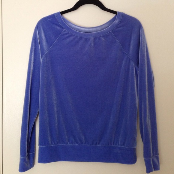 Aerie Lounge Velour Purple/Blue Shimmer Sweater S