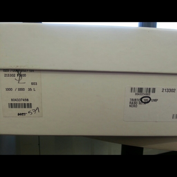 NIB YSL black satine tribtoo pumps, size 35 - Picture 4 of 4