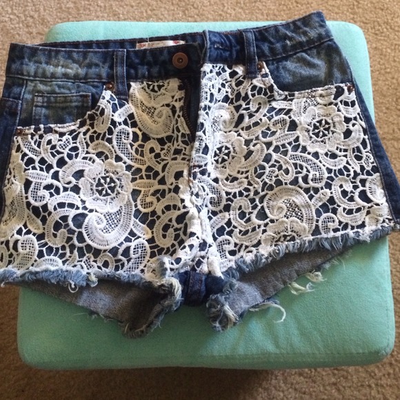 Crochet High Waisted Shorts