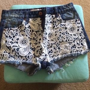 Crochet High Waisted Shorts