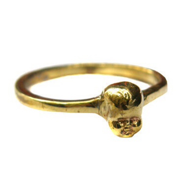 VERAMEAT sterling silver baby head ring