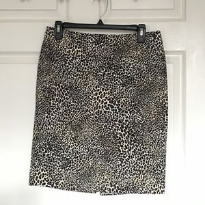 Cheetah Print Pencil Skirt