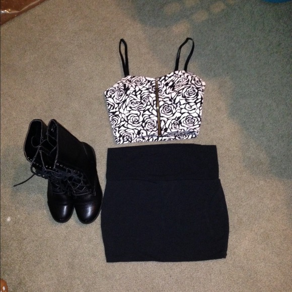 Floral crop top