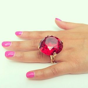 Large Red Gem Ring