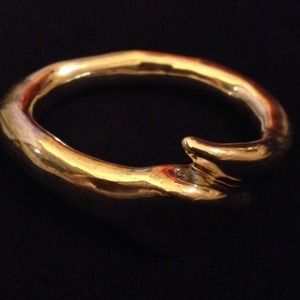 Sterling Silver Asymmetrical Bangle