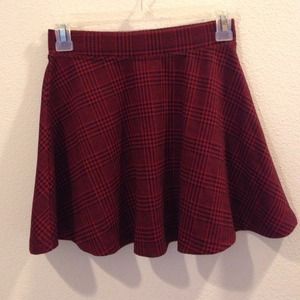 Plaid skater skirt