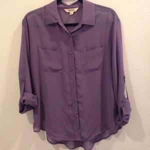 Purple chiffon blouse