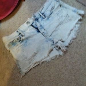 High waisted shorts
