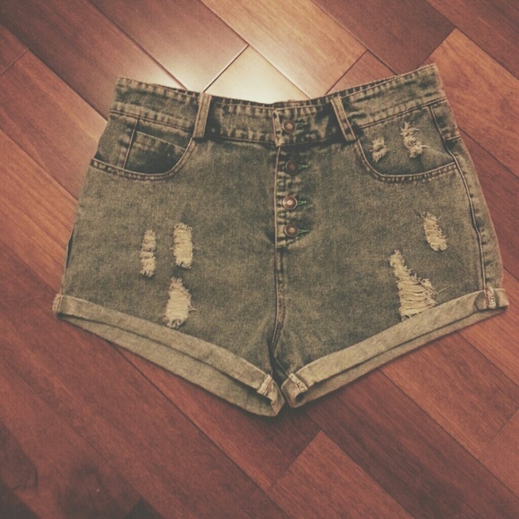 Romwe highwaisted shorts