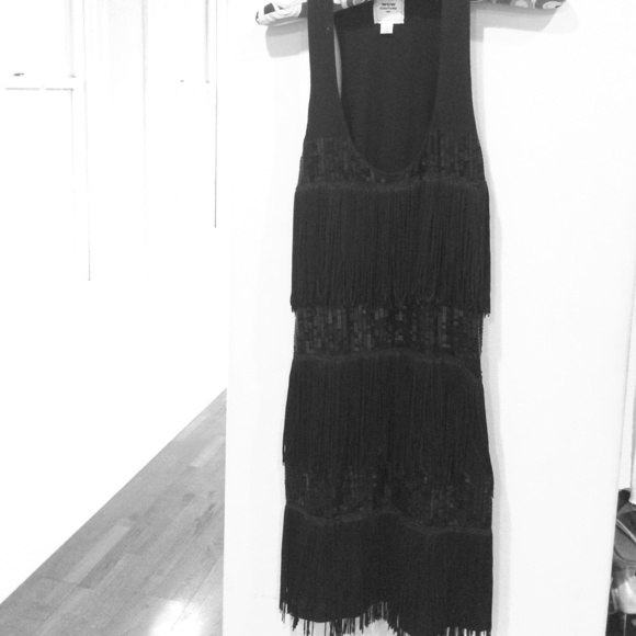 Black flapper dress