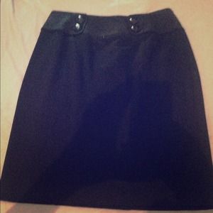 Black formal pencil shirt. Business or causal wear