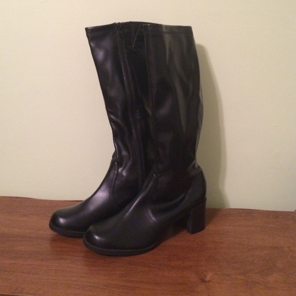 Covington black knee high boots