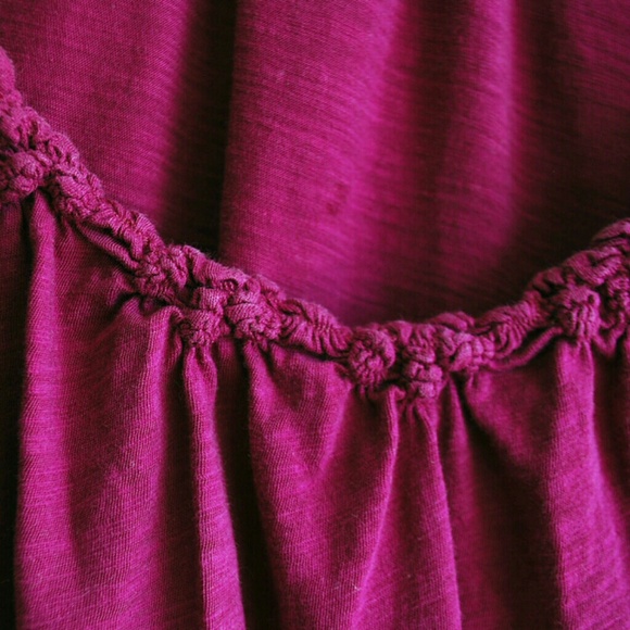 Magenta Scoop Neck Top - Picture 3 of 3