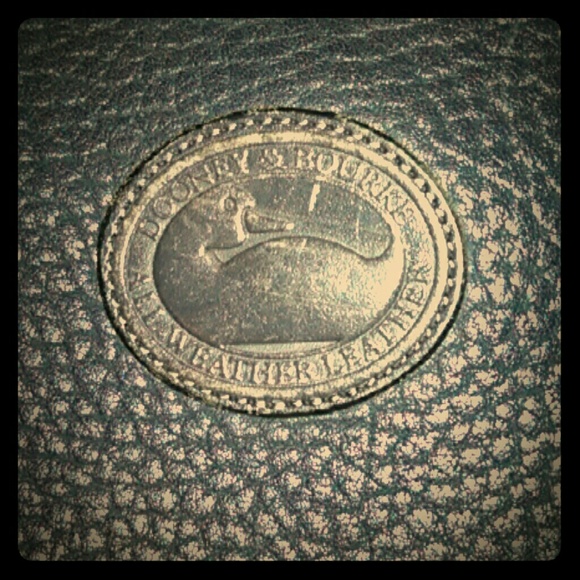 Vintage Dooney & Bourke navy blue leather bag - Picture 1 of 4