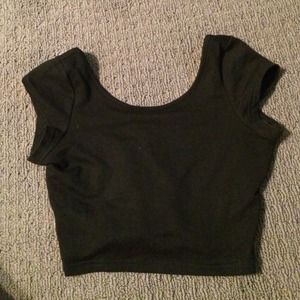Tobi black crop top