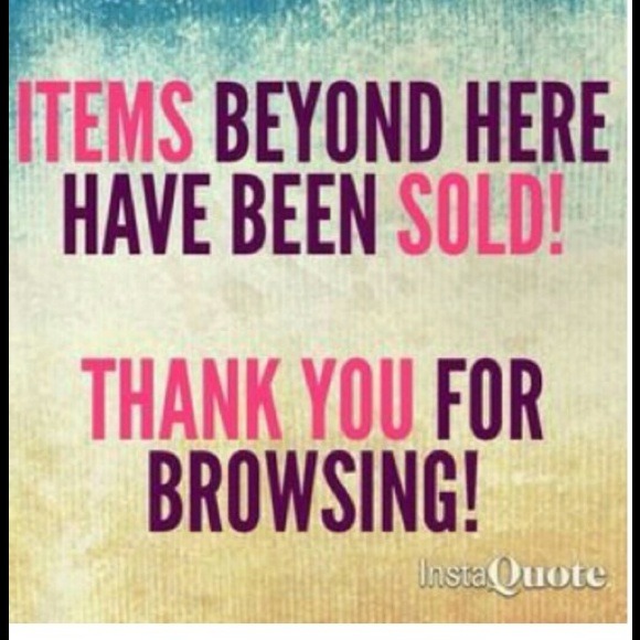 ⭕️⭕️ SOLD ITEMS ⭕️⭕️