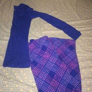 scoop neck pajama tee with matching pants