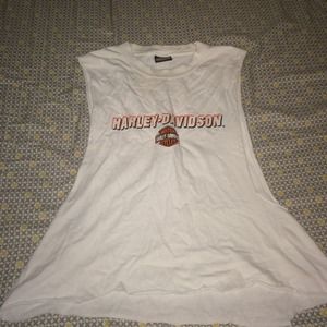 Super cut Harley Davidson muscle tee