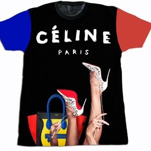 Custom made Celine photo print tee