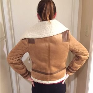 Brown suede and wool coat🔶