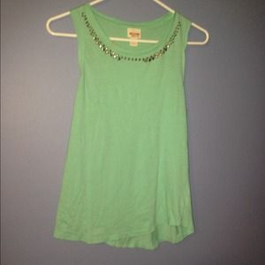 Muscle Tee with Metallic Accents