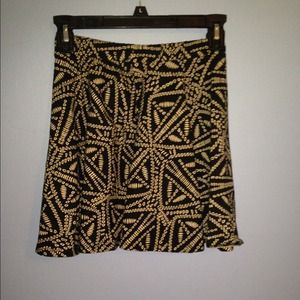 Aztec Print Skater Skirt