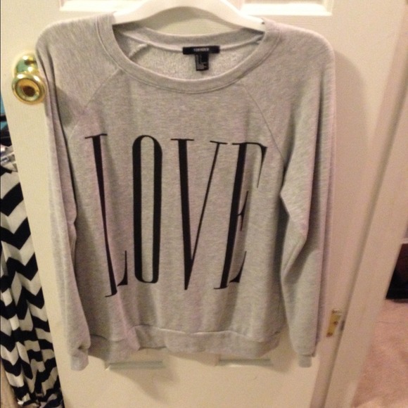 Love Grey Sweatshirt